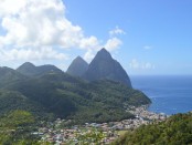 pitons st lucia
